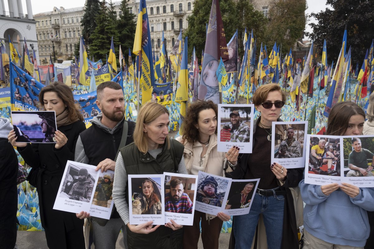 War memorial for Defenders' Day, Ukraine