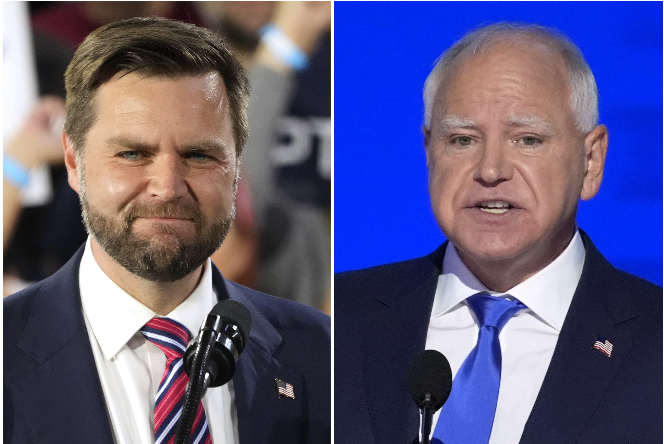 Tim Walz Holds Popularity Edge Over JD Vance