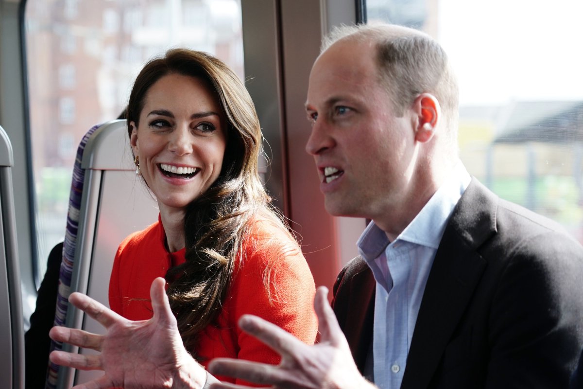 Prince William and Kate on Tube