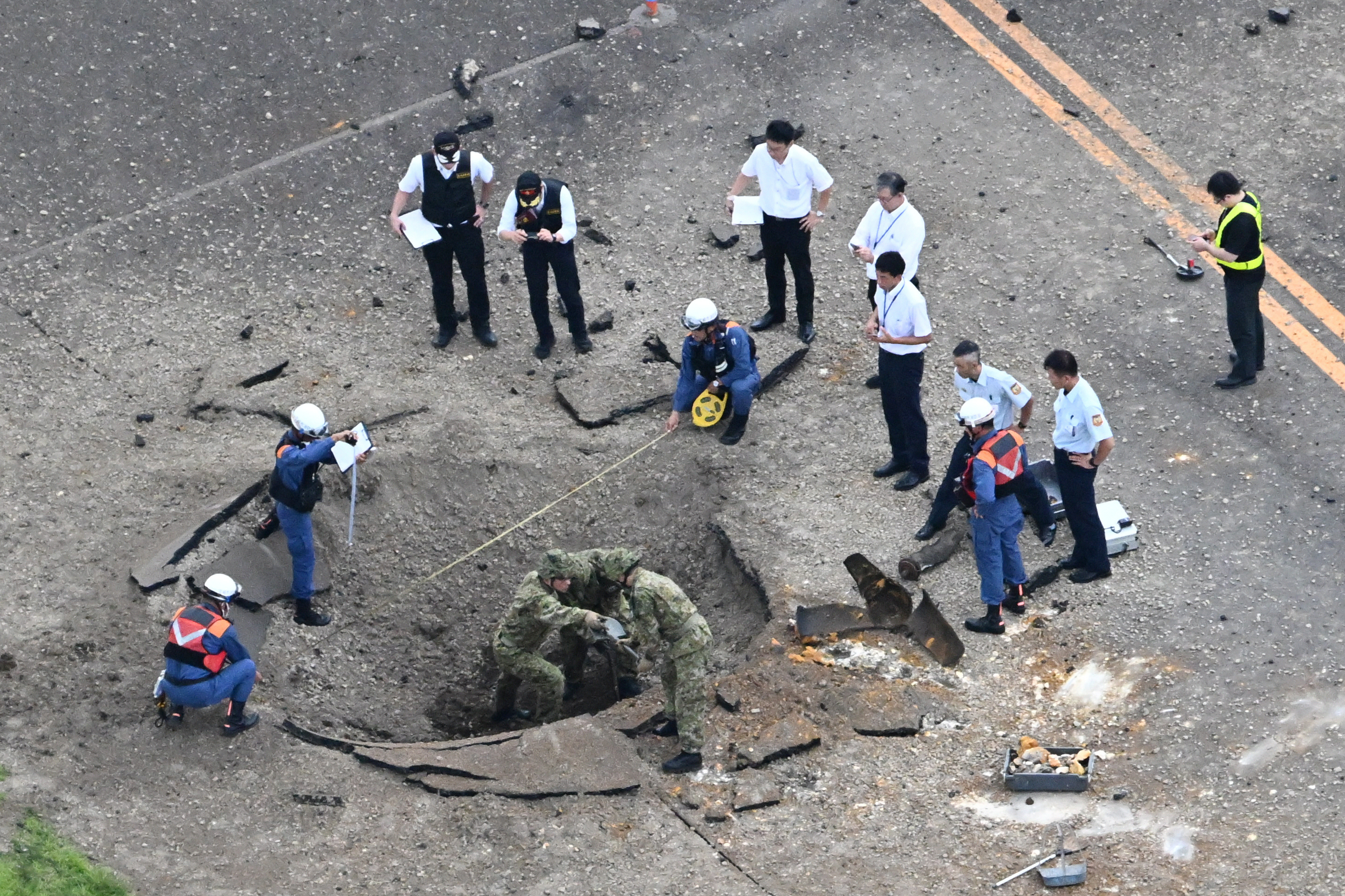 World War II bomb dropped by U.S. explodes at Japanese airport