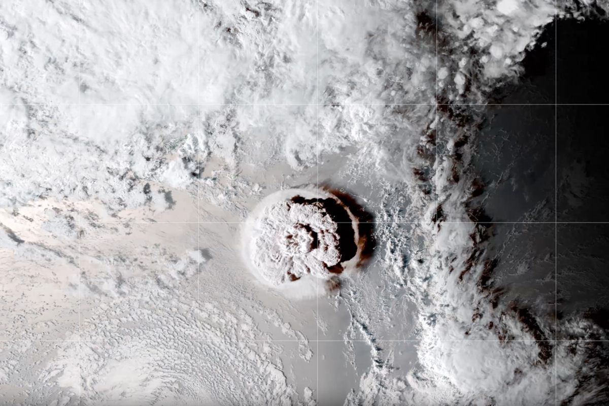 Volcano spark off by means of explosion with drive of “5 underground nuclear bombs”