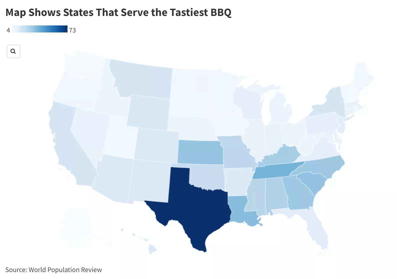 Map Shows States That Serve the Tastiest BBQ Newsweek