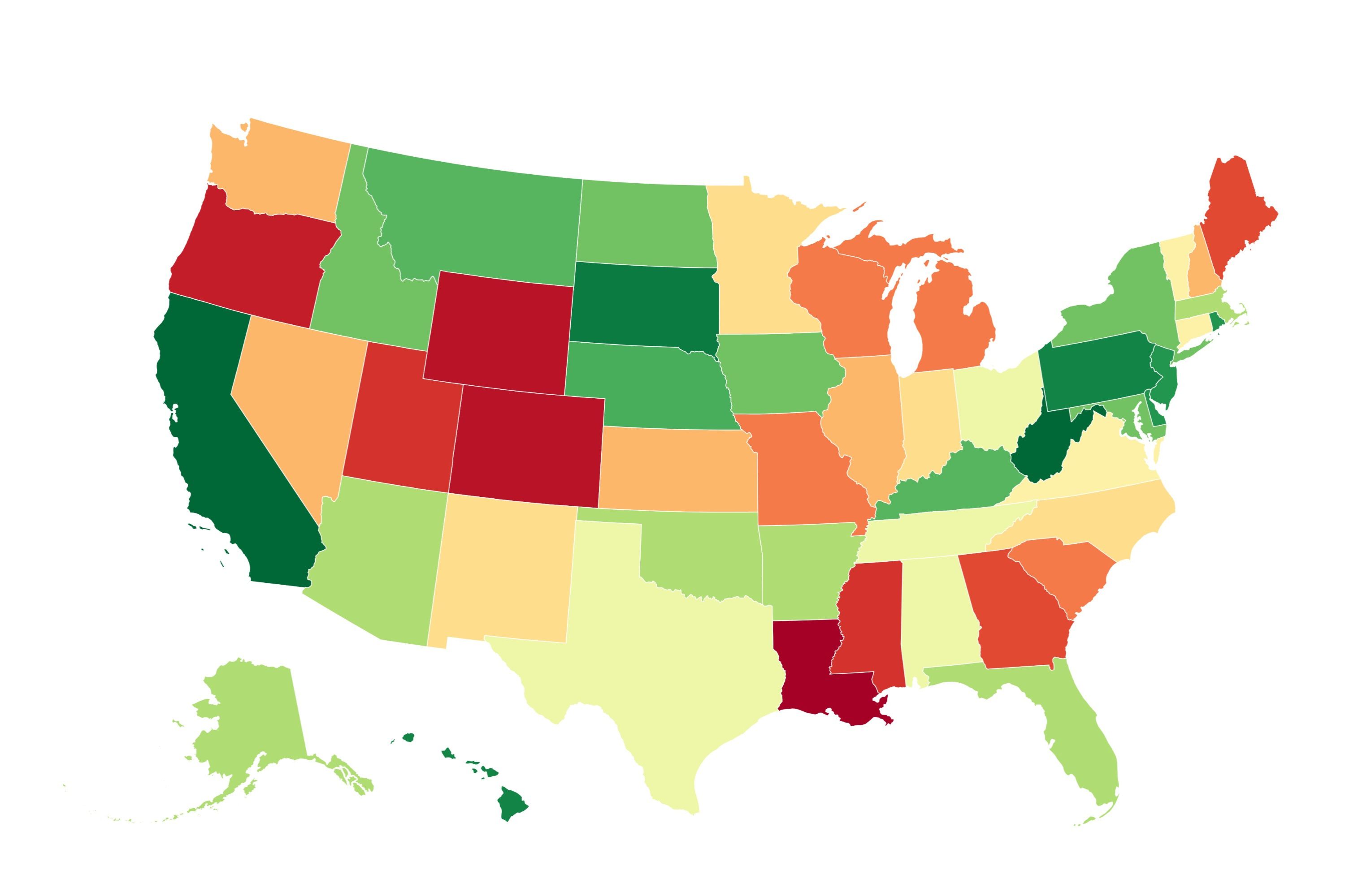Map Shows States With the Best Fast-Food Chains Map Shows States With the Best Fast-Food Chains