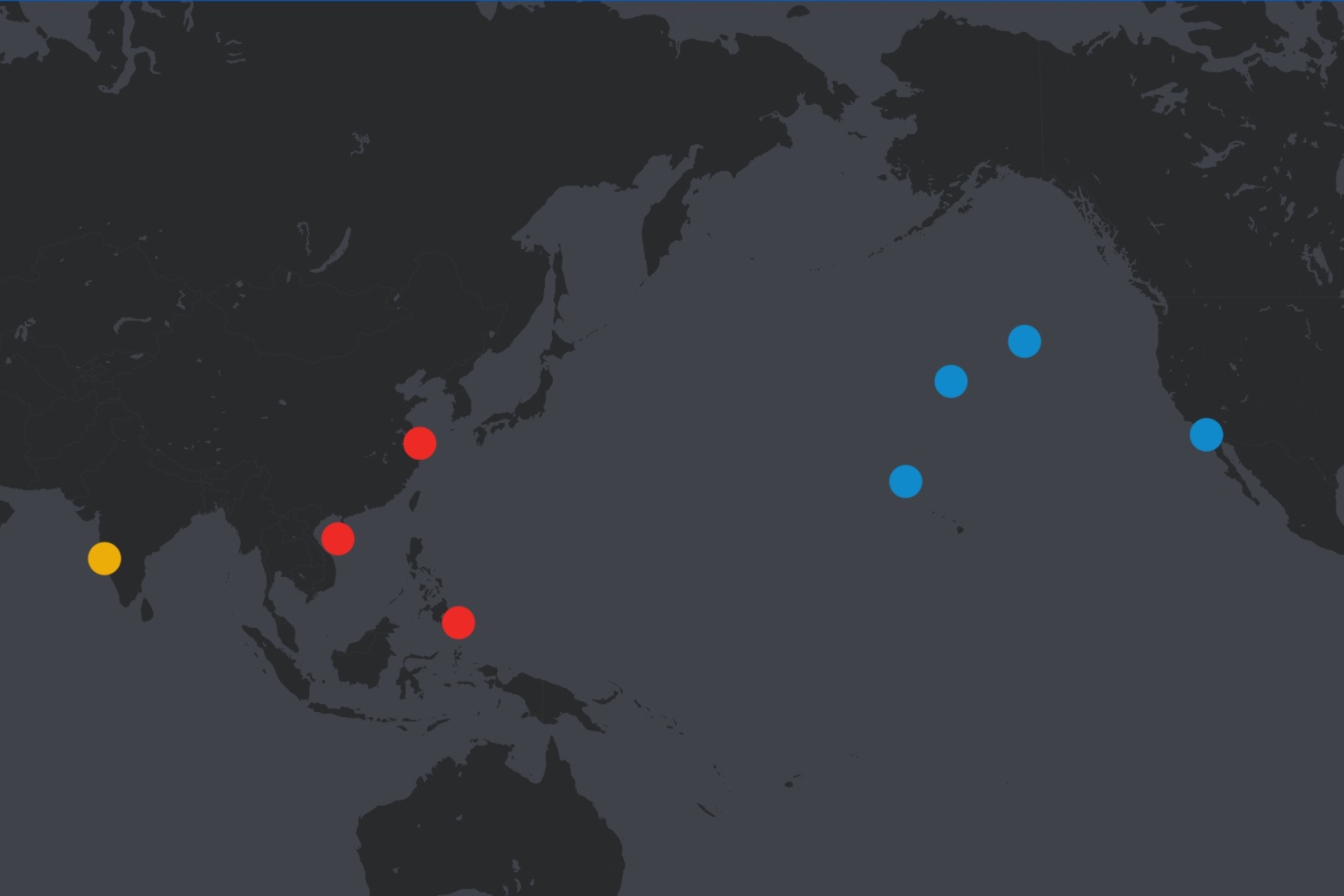 featured image thumbnail for post Map Shows US and Chinas Aircraft Carriers in Pacific This Week