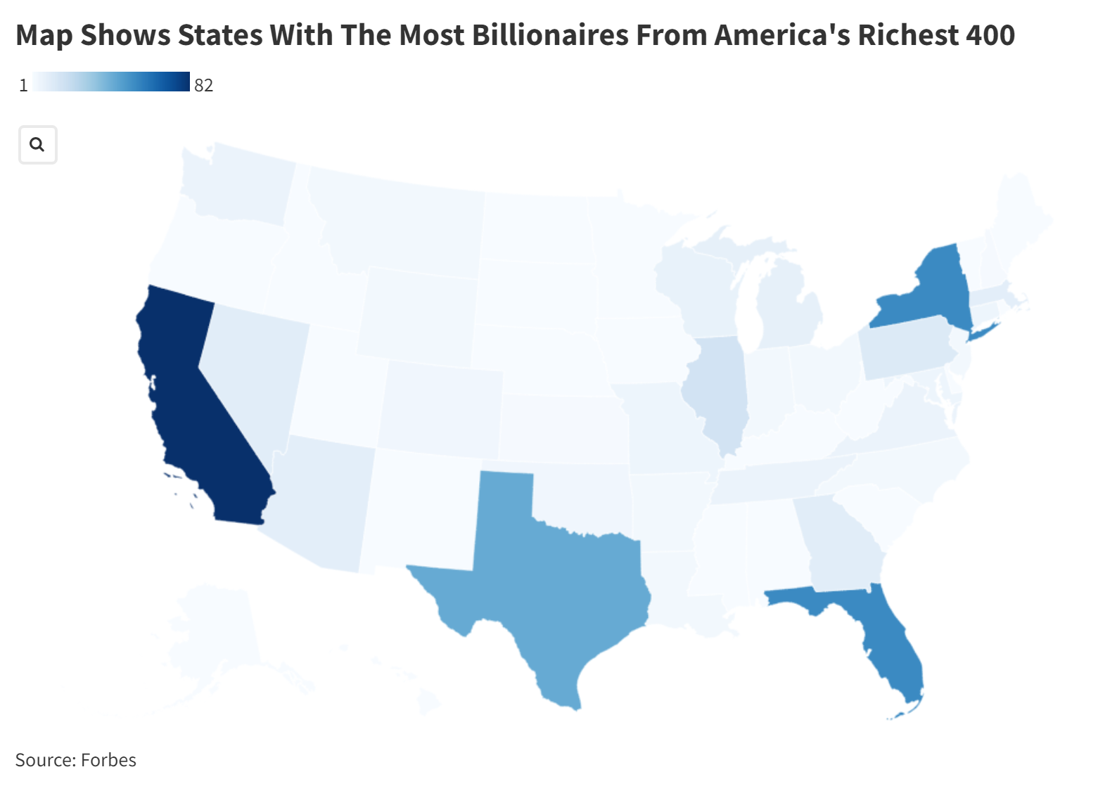 Map Shows Where America's Richest People Live - Newsweek