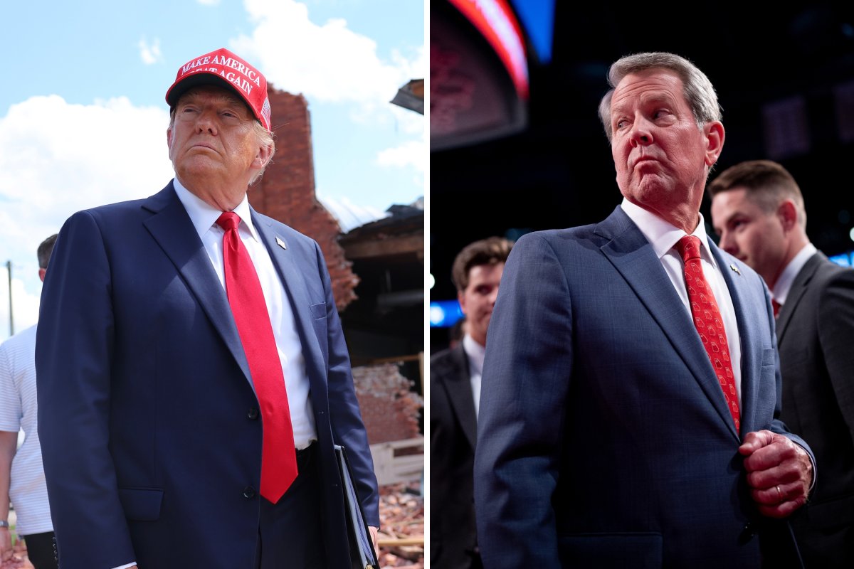 Donald Trump and Brian Kemp