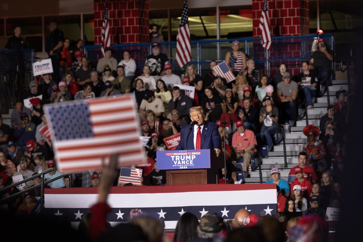 Trump in Saginaw Michigan, 2024