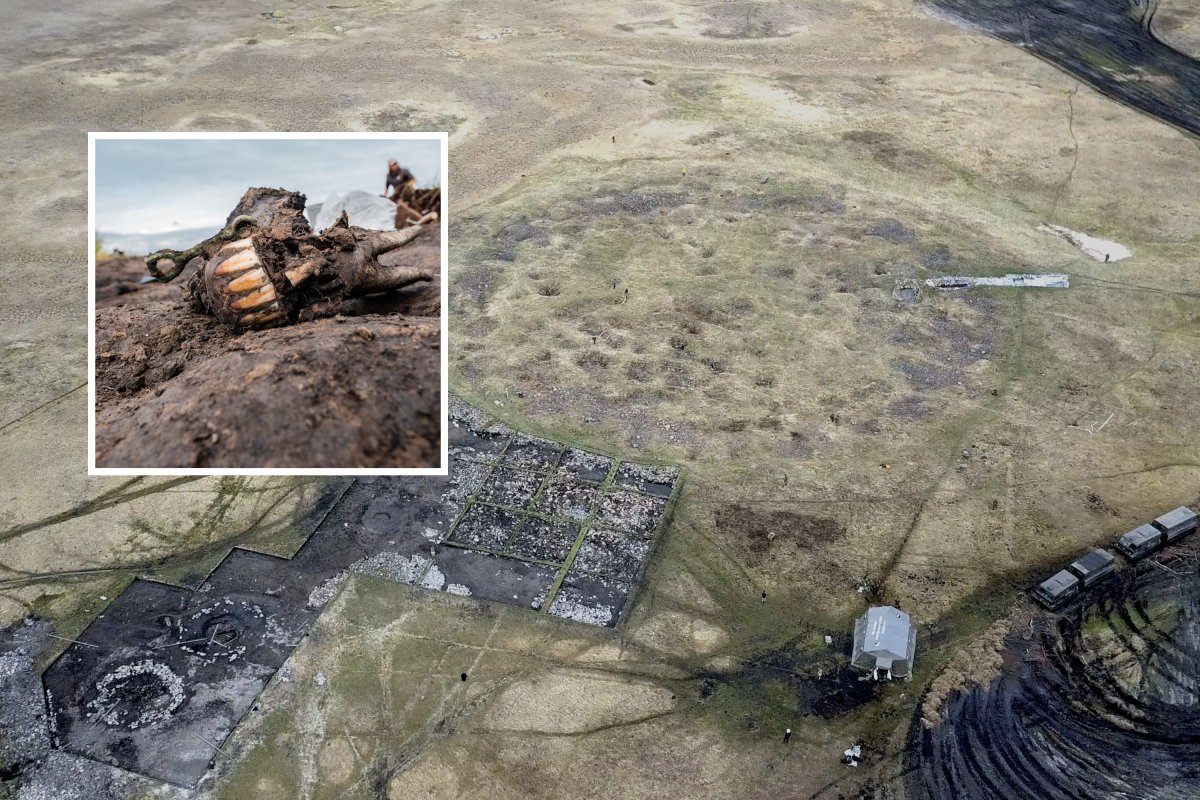 A prehistoric burial mound in Siberia