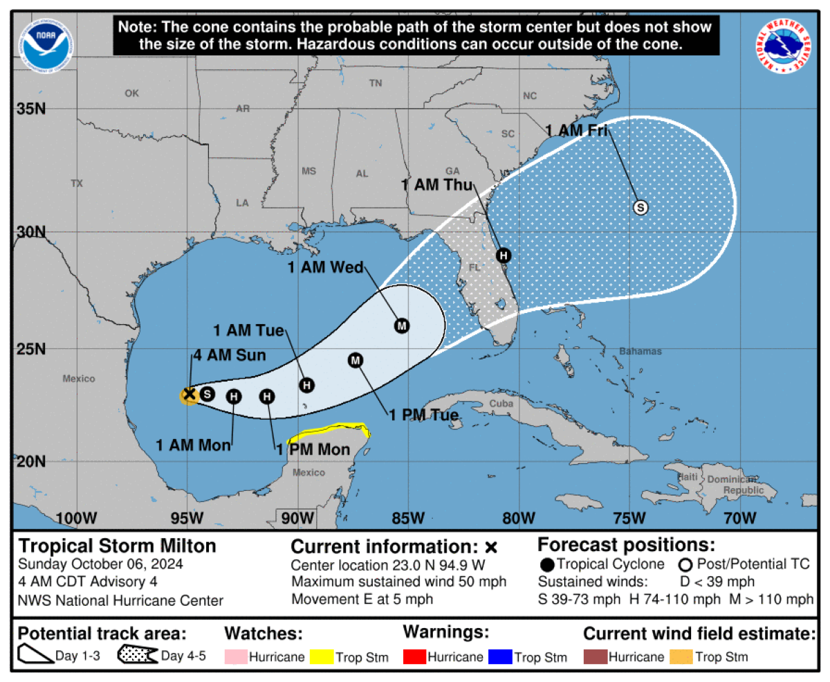 Hurricane Milton tracker - Figure 1