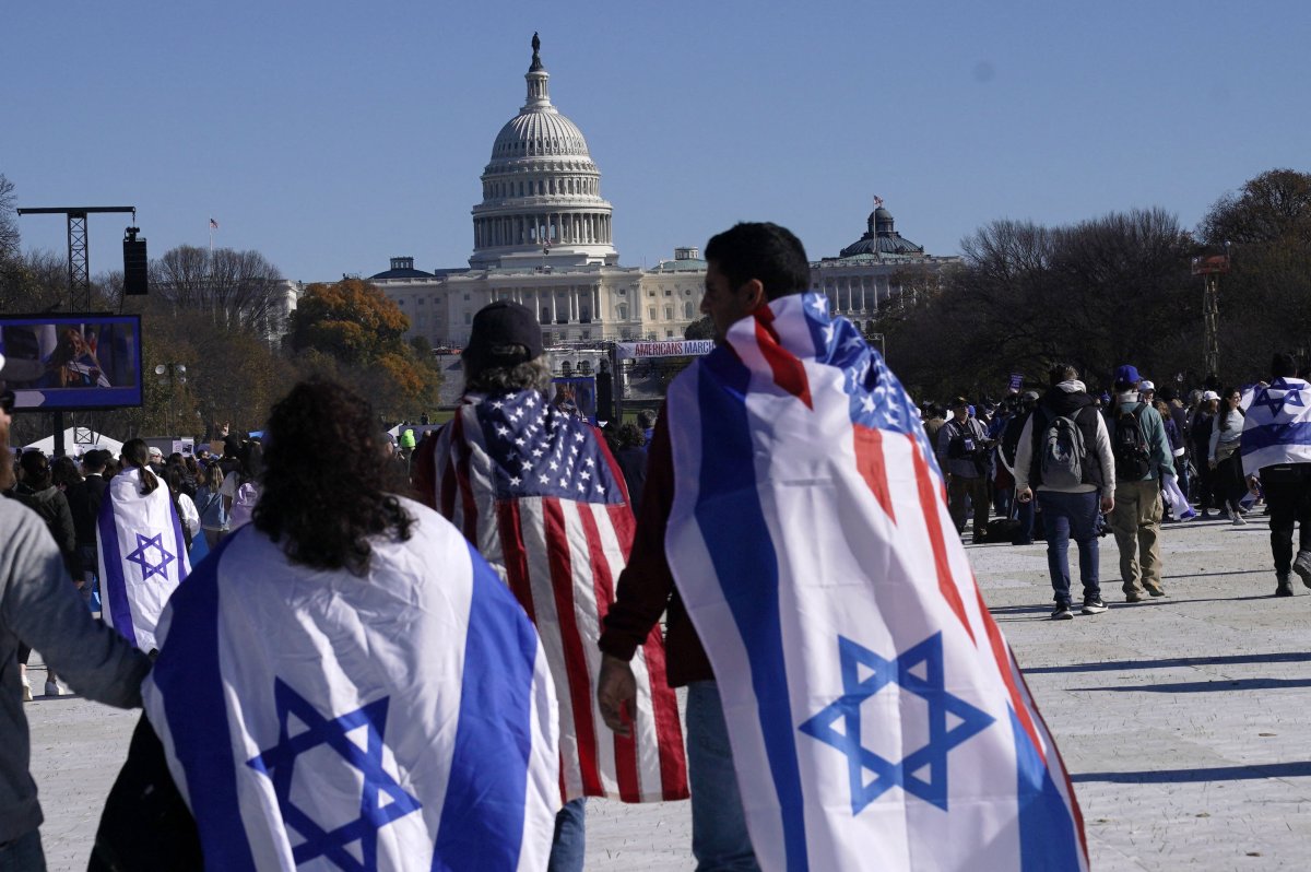 Pro-Israel demonstrators