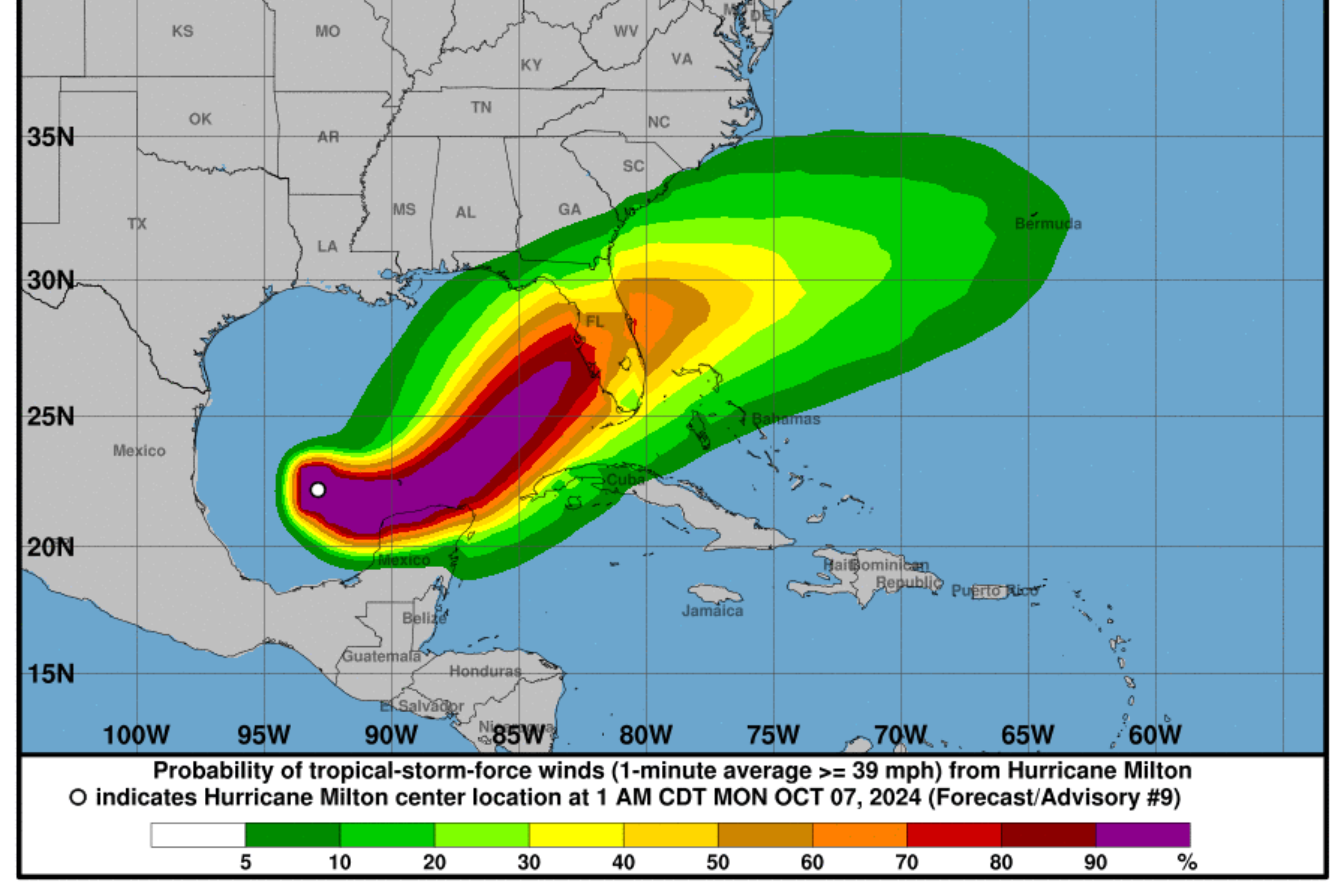 Hurricane Milton Path Map Shows Every State That Will Be Hit - Newsweek