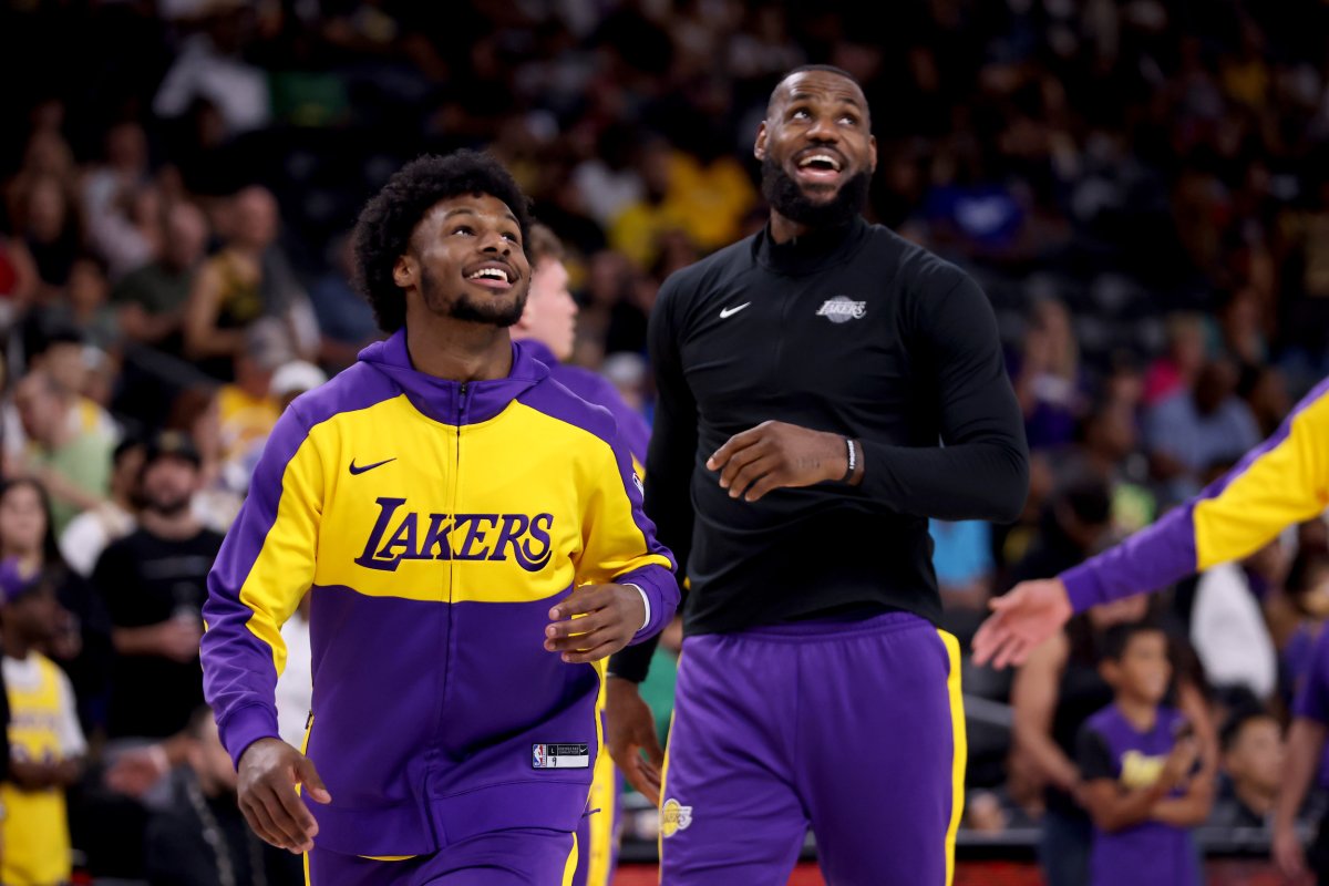 LeBron James and Bronny James