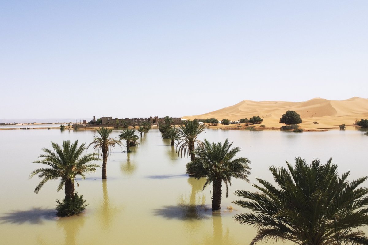     La ciudad desértica de Merzouga, Marruecos