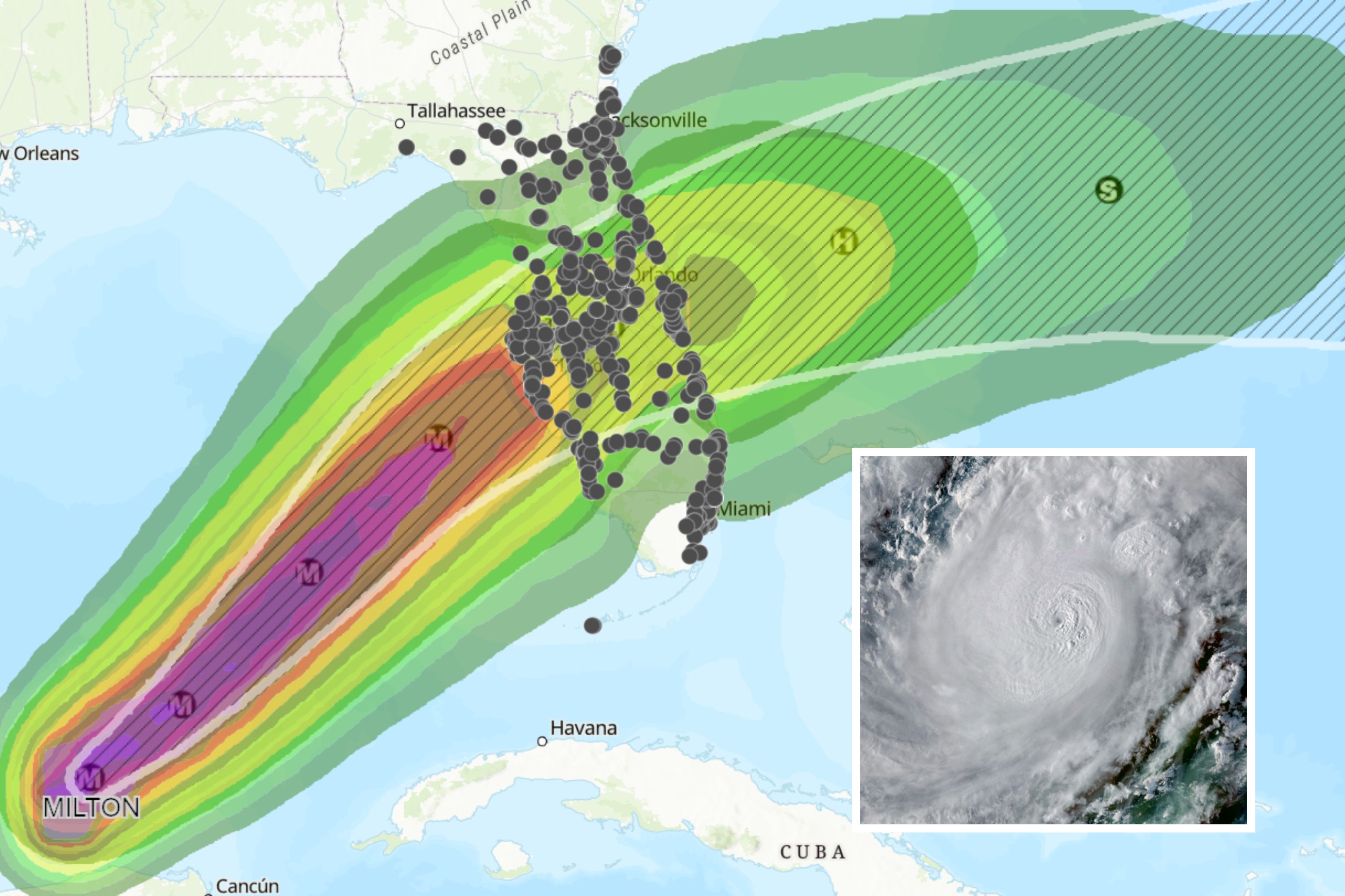 Hurricane Milton 2024 Aftermath Map Matti Shelley