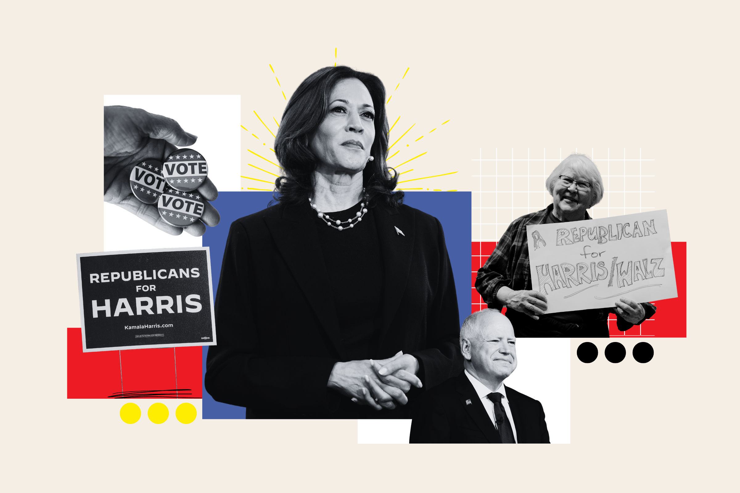 Kamala Harris is winning over Republicans from Trump, polls suggest