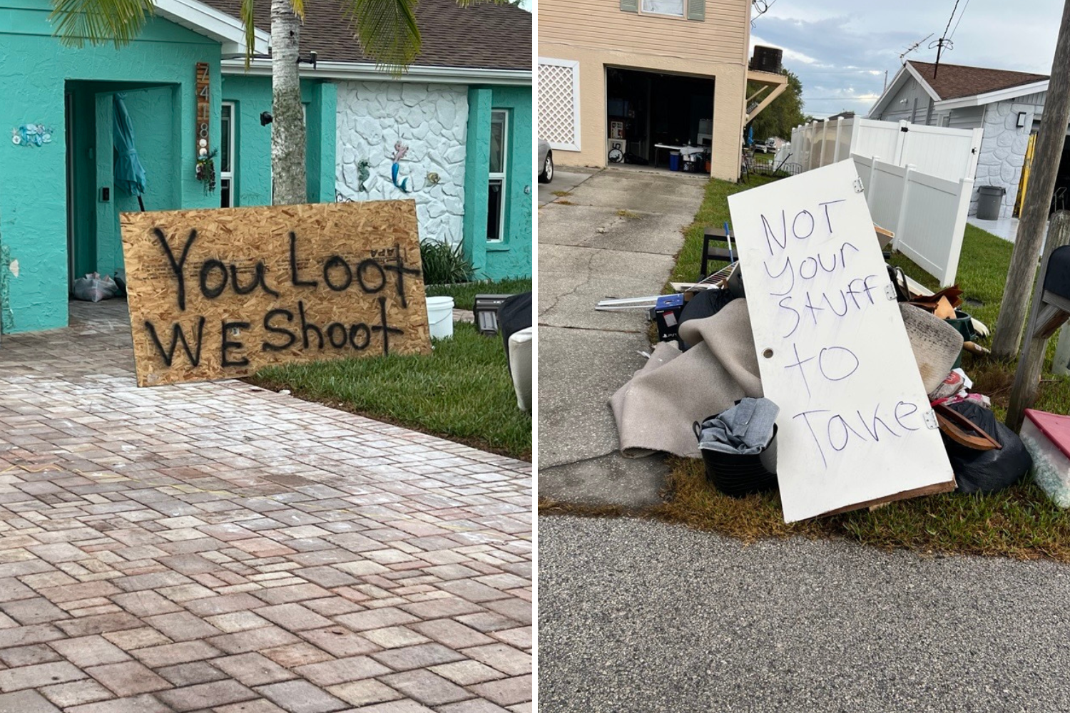 Florida Community Fights Back Against Looting as Hurricane Milton Approaches