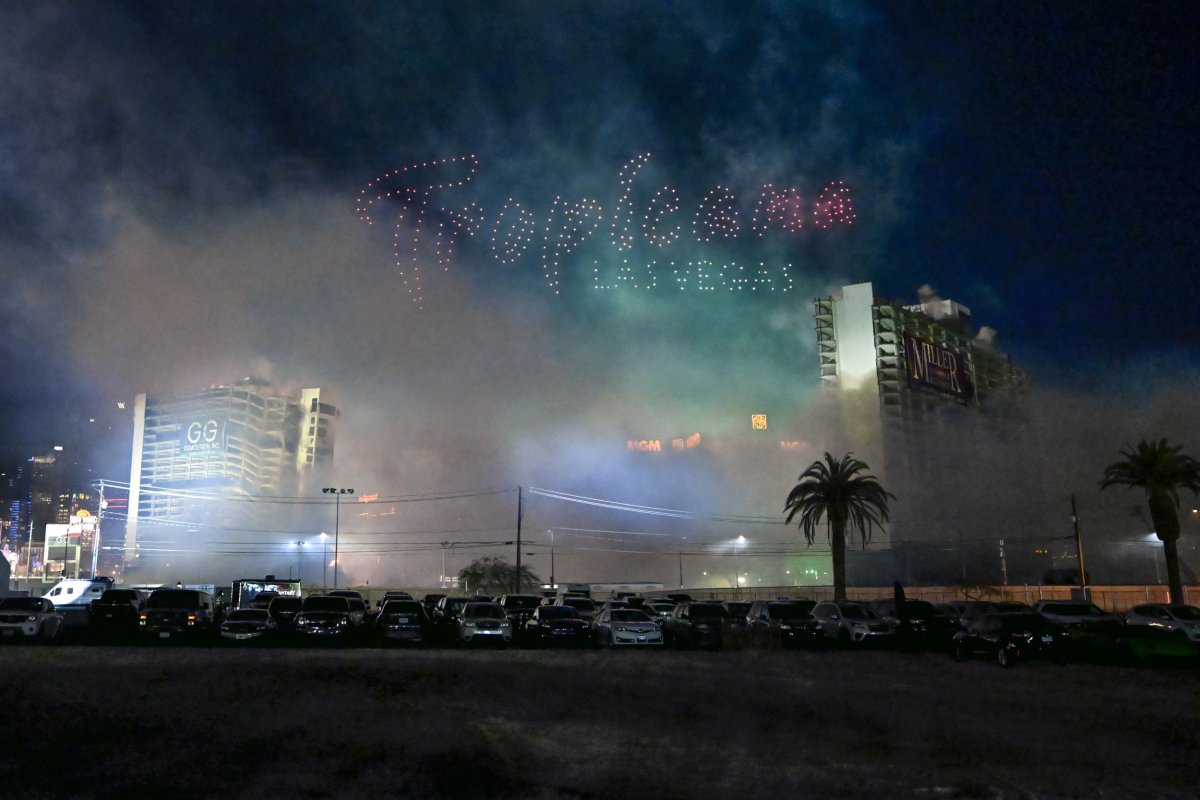 Implosion of the Las Vegas Tropicana Casino Hotel