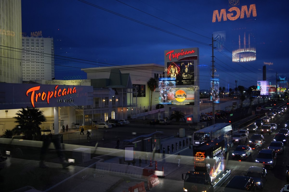 Implosion of the Las Vegas Tropicana Casino Hotel