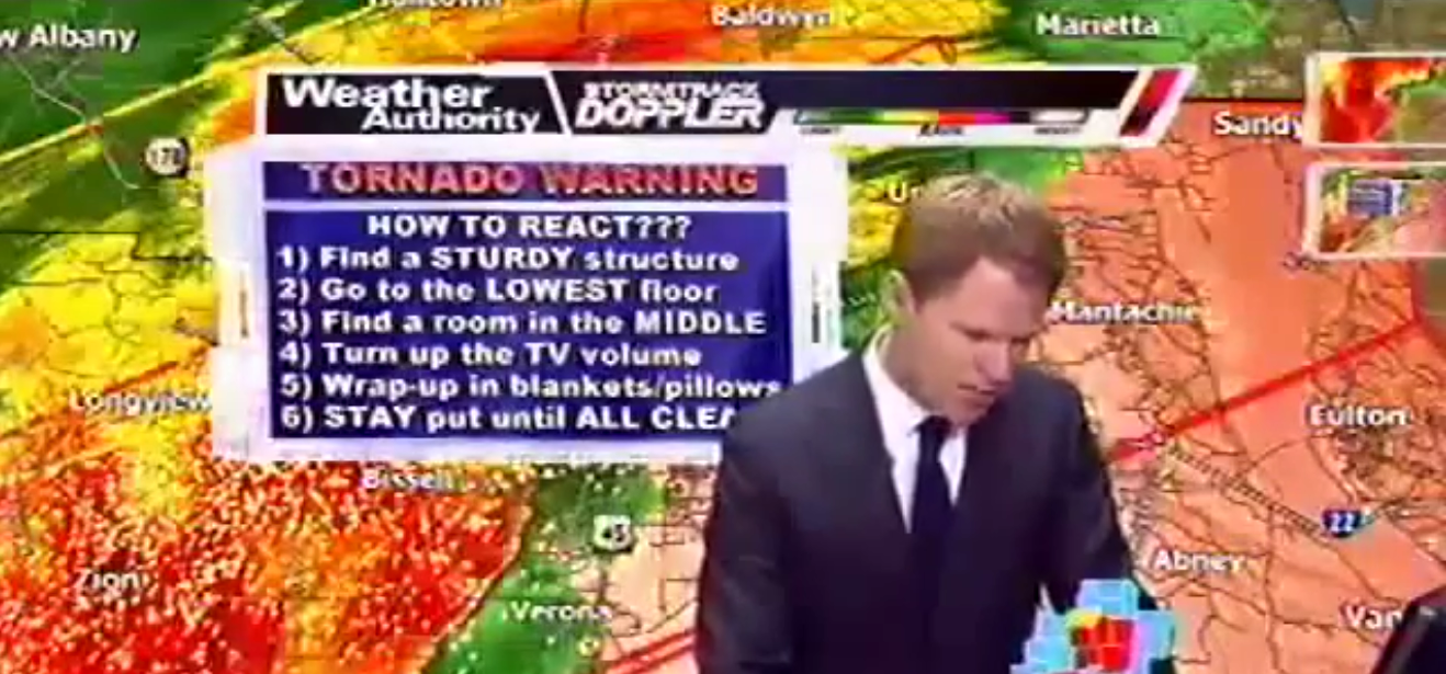 Video: Weatherman Flees the Tornado He's Attempting to Report On - Newsweek