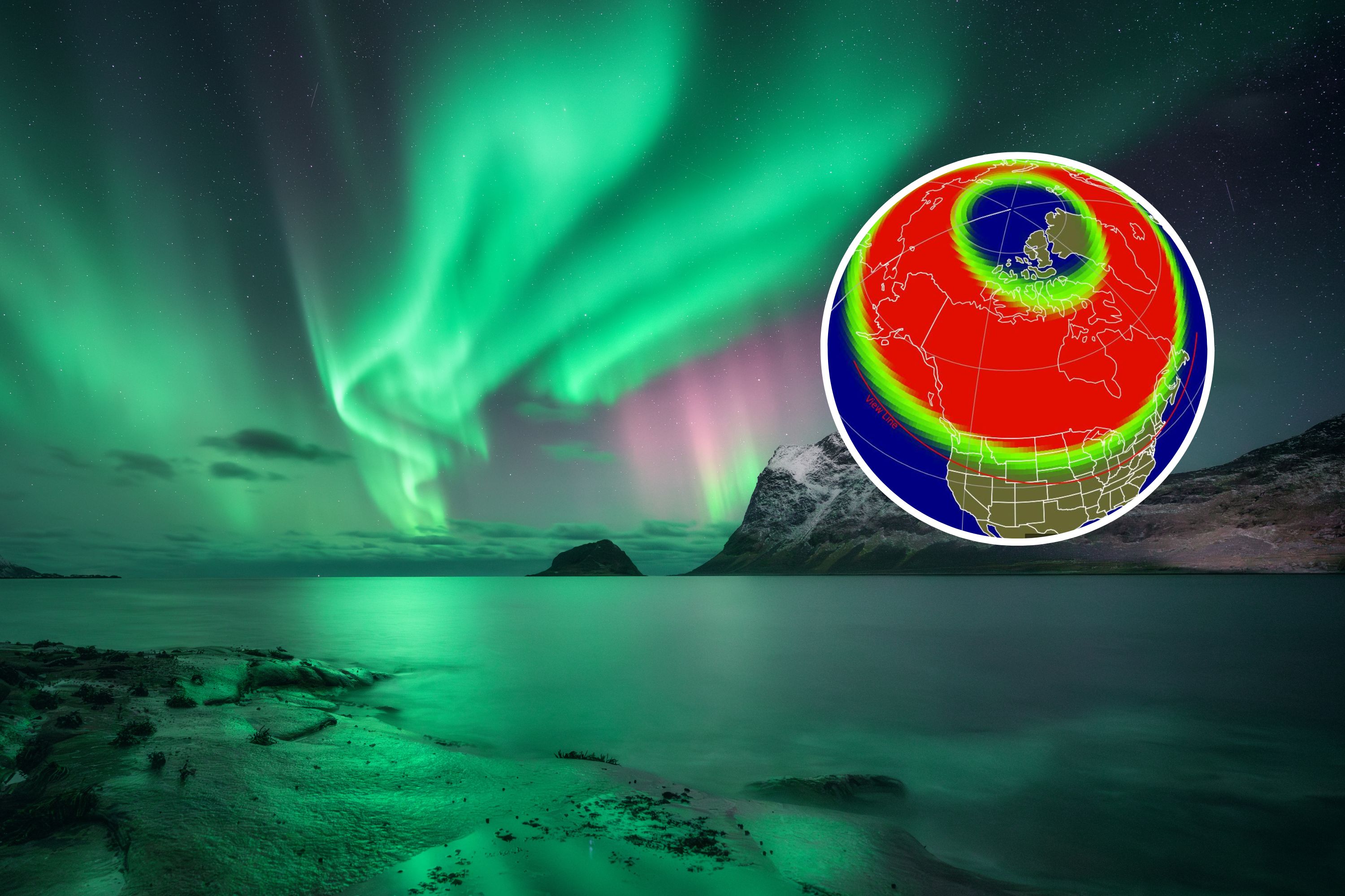 Geomagnetic storm aurora forecast - Gallery image 3