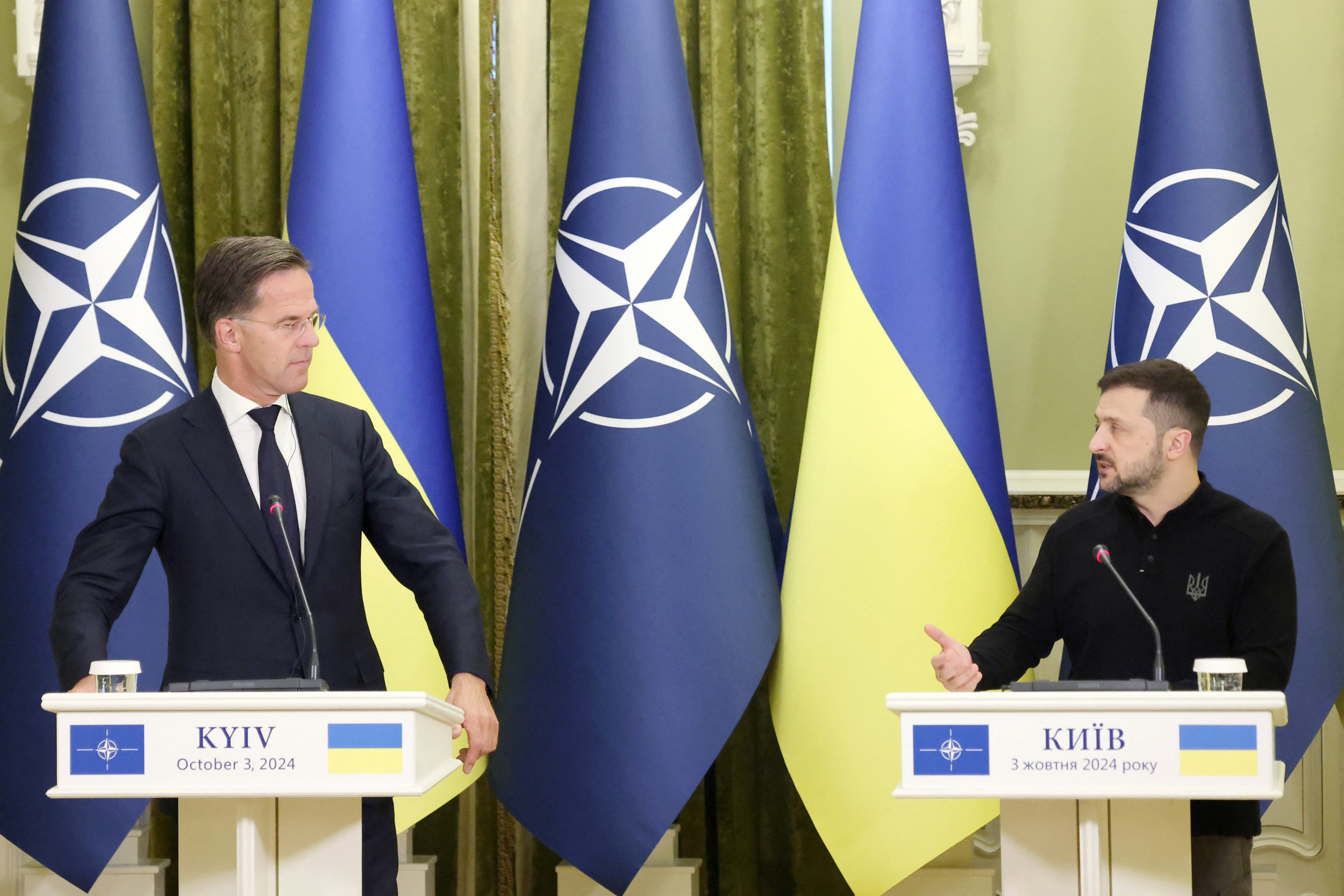 Rutte and Zelensky Attend Press Conference 