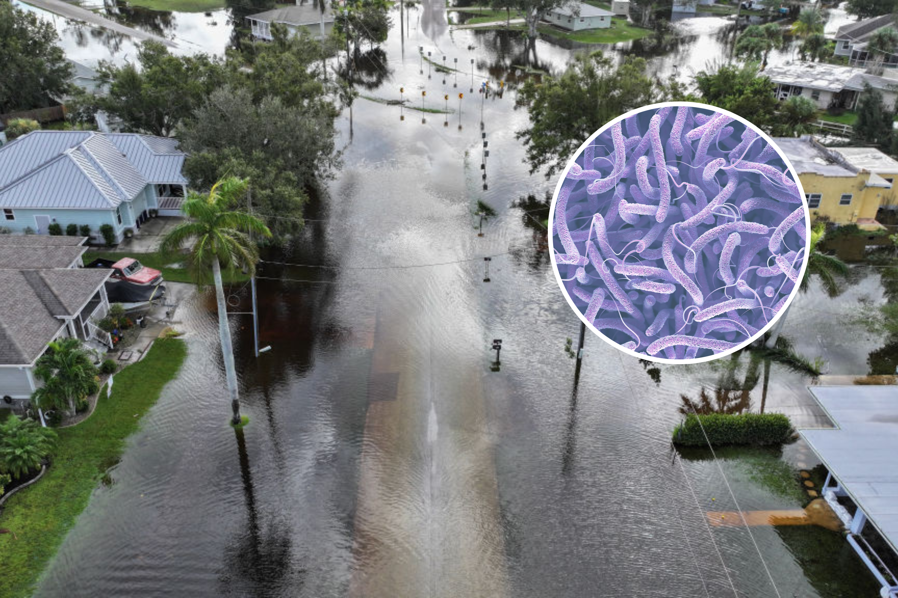Hurricane Milton Aftermath Triggers - Vibrio Floodwater 