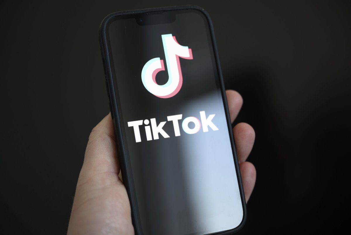 TikTok logo on iPhone 