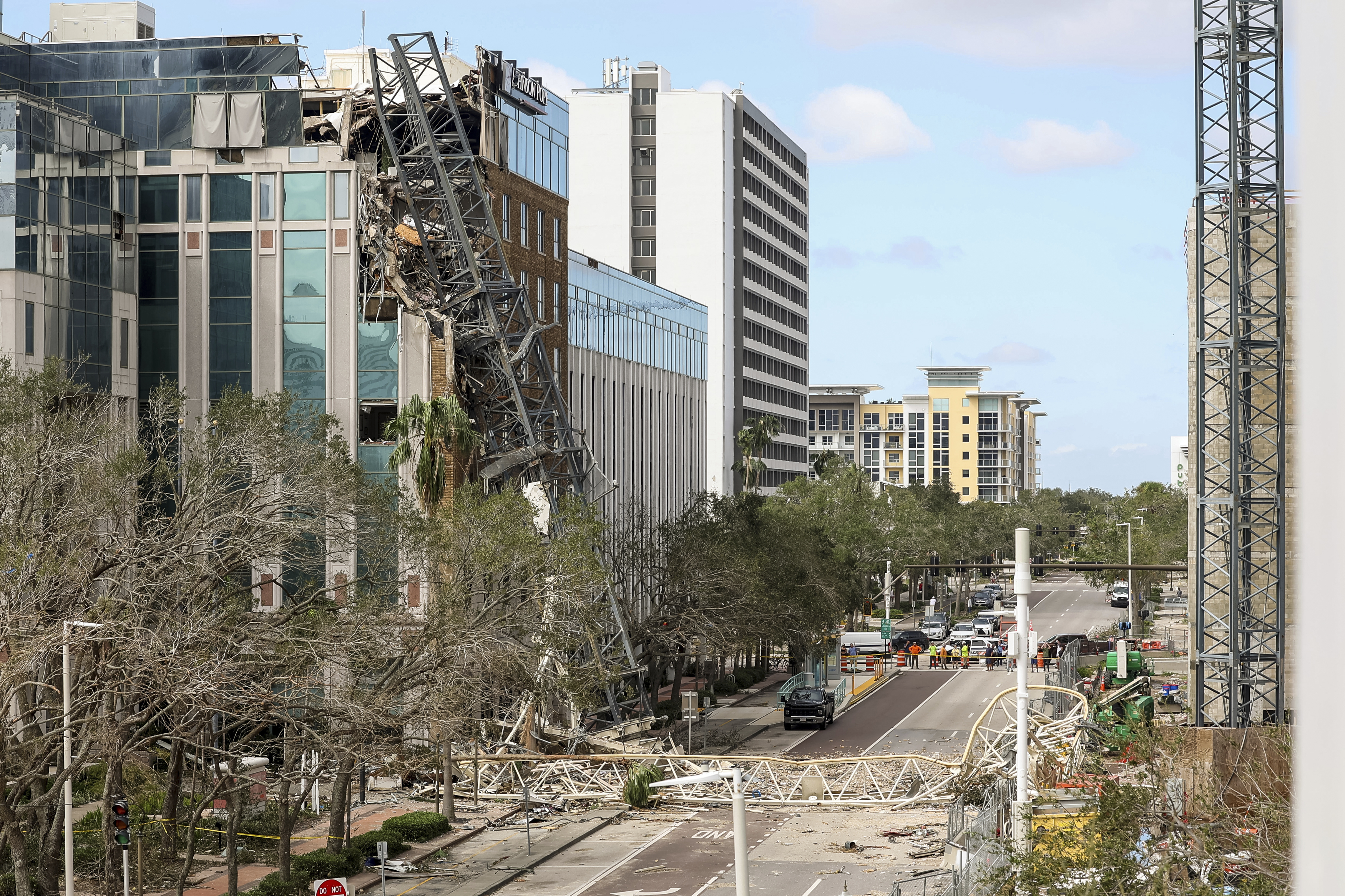 Hurricane Milton Topples Crane at West Florida's Tallest Residential 