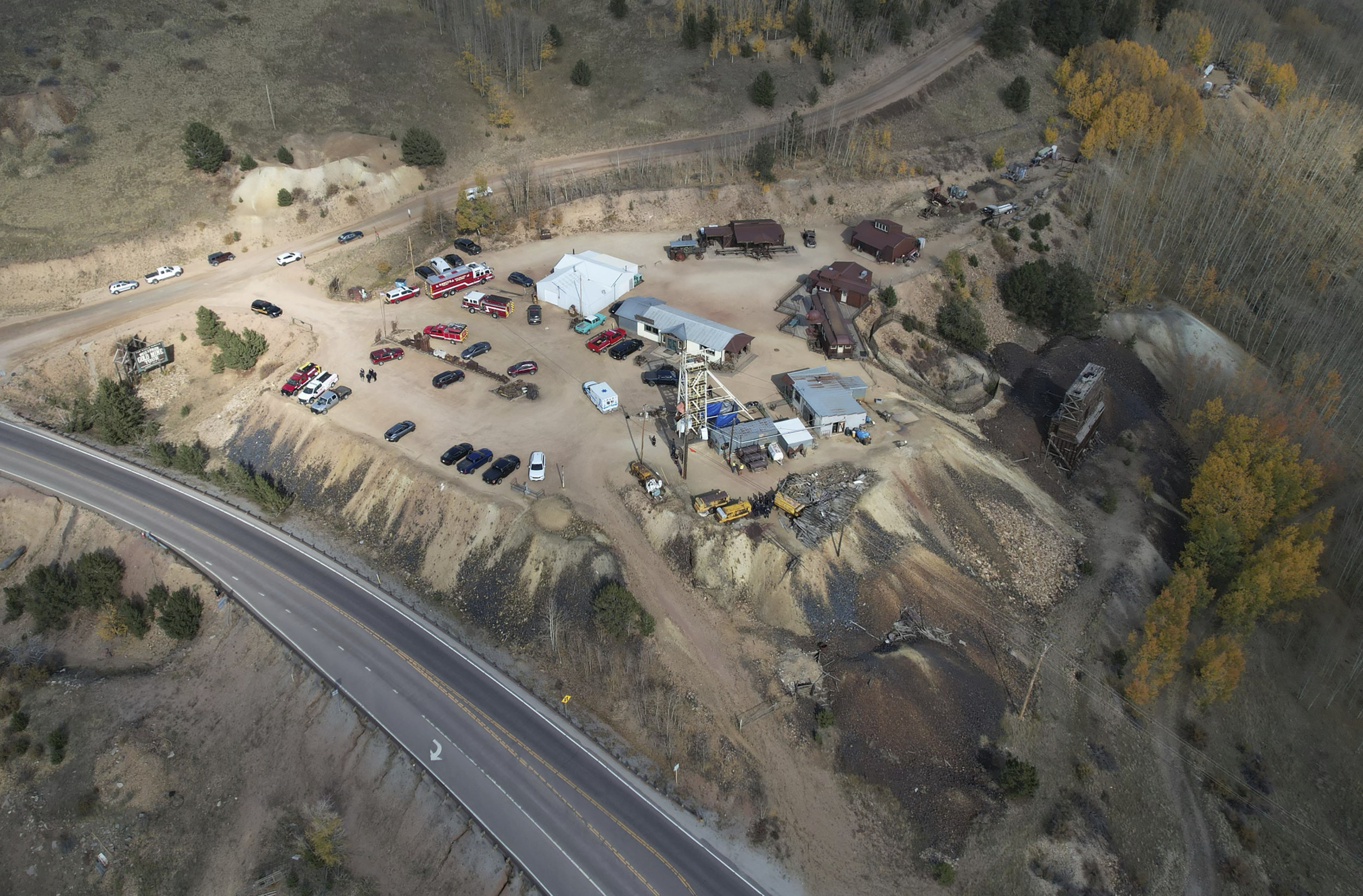 Fatal elevator accident in the Colorado gold mine