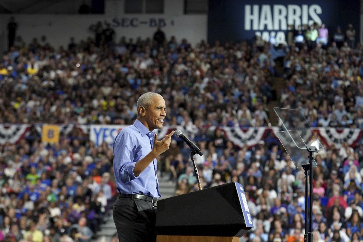 Obama is campaigning for Harris