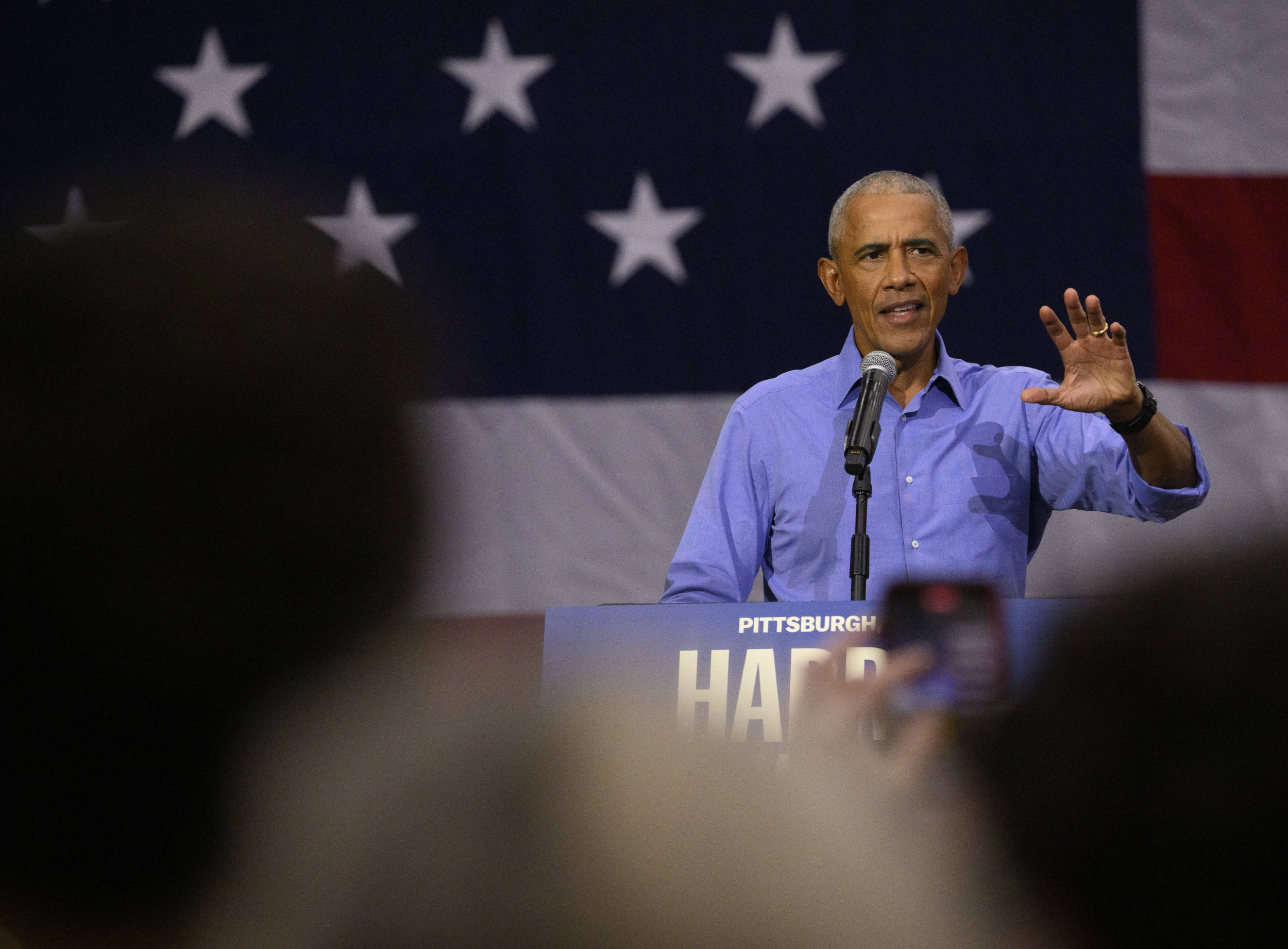 Election week 2024 in photos: Obama criticizes Trump at the rally in Pittsburgh