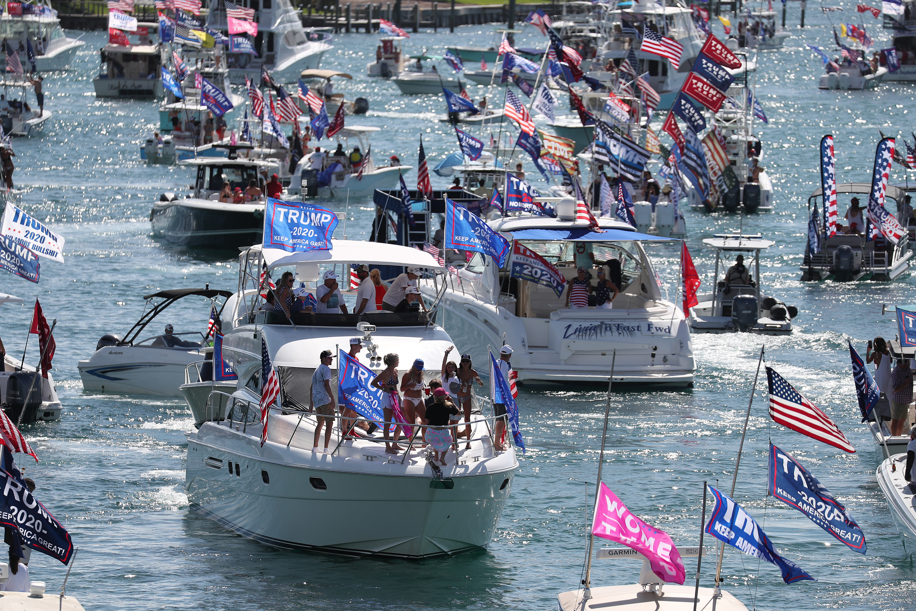 Donald Trump Responds to Swastika Flags Flown During Boat Parade - Newsweek