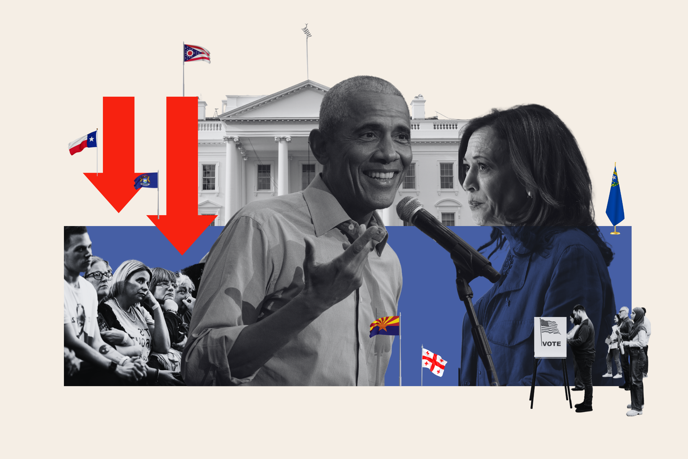 Barack Obama doet Kamala Harris pijn onder swing state-kiezers: 'Respectloos'