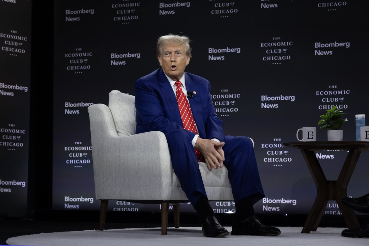 Donald Trumo at a Bloomberg News event.