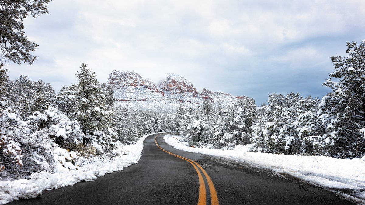 Parts of Arizona get storm snow in the winter 