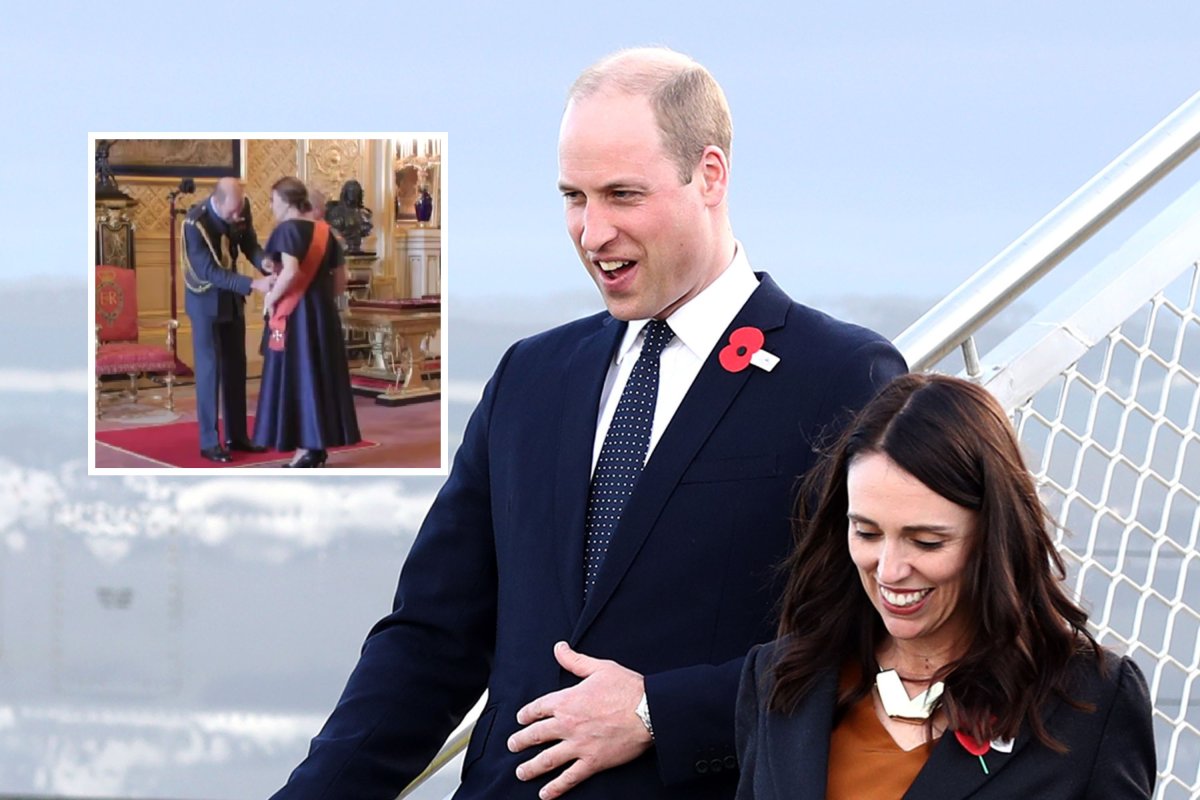 Prince William and Jacinda Ardern