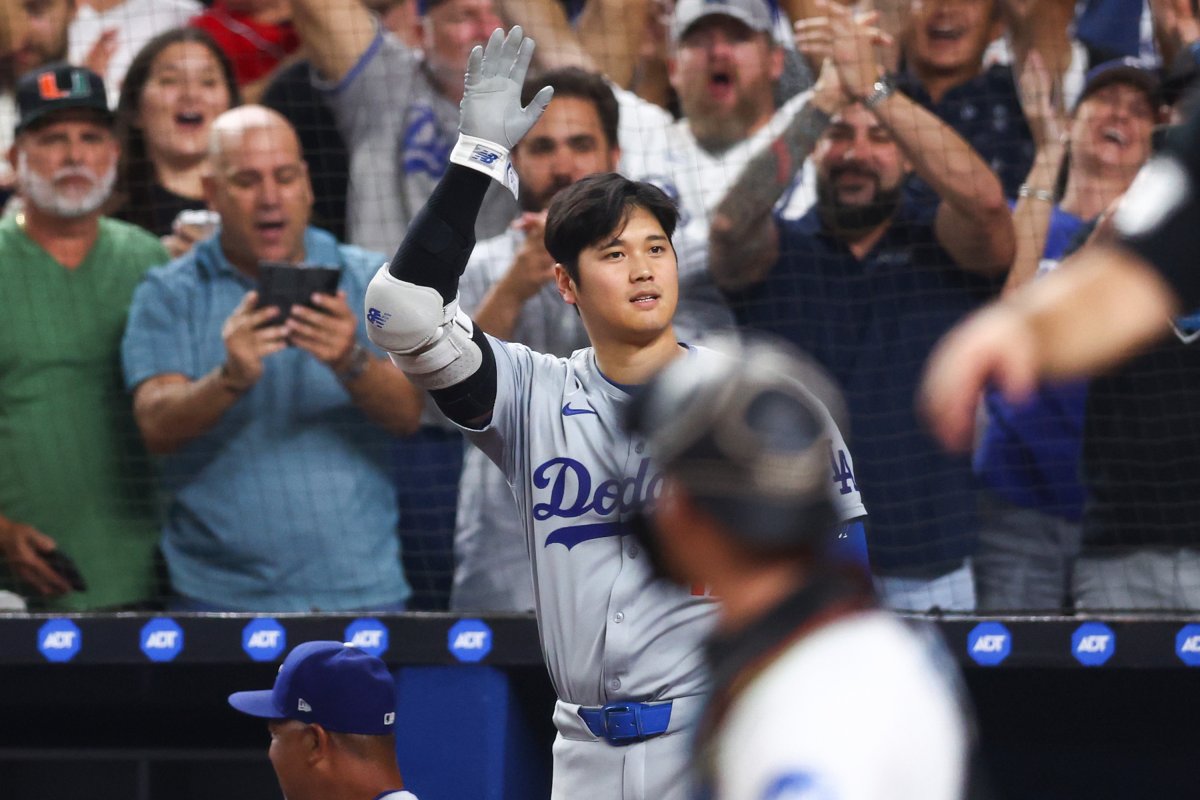 Dodgers Shohei Ohtani 50. Home Run Baseball