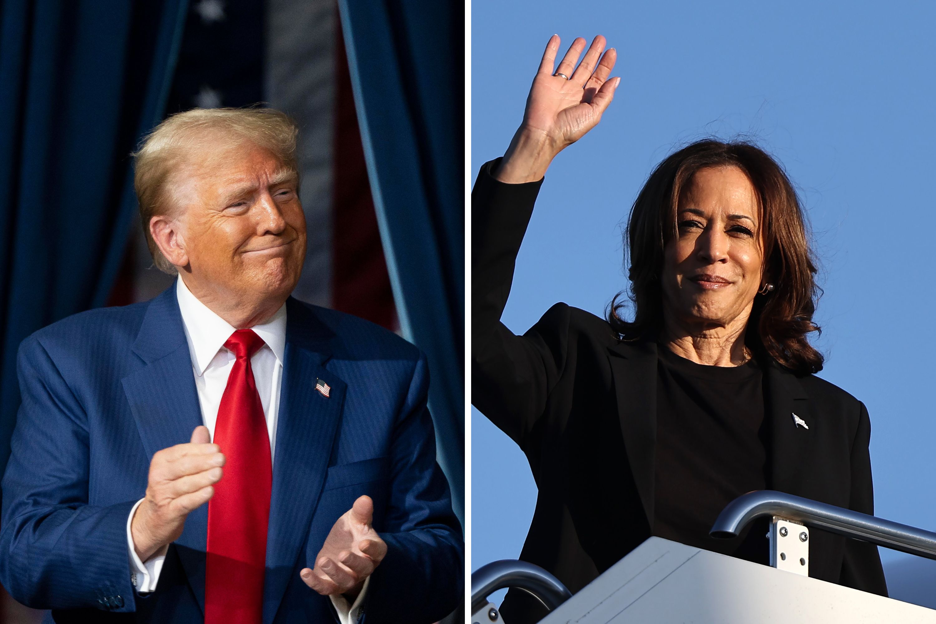 Trump, Harris win in every current major poll with 17 days to go