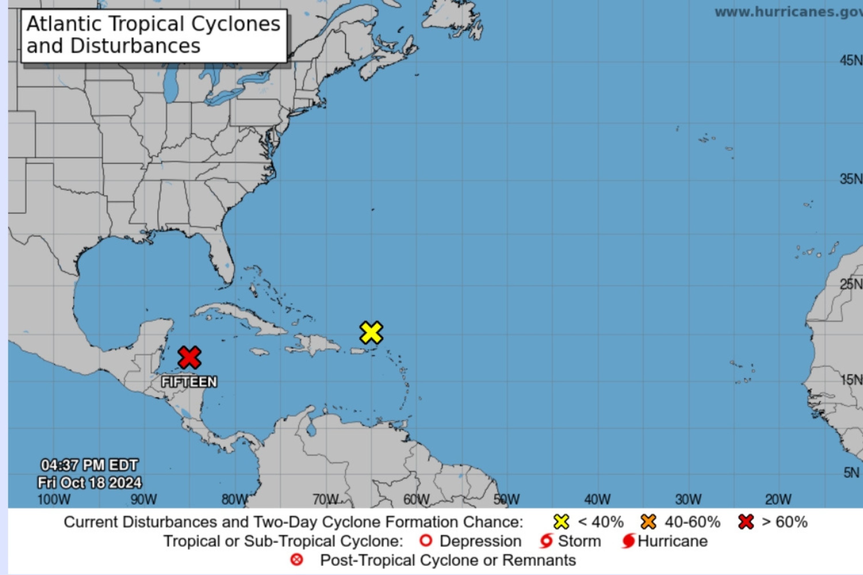 National Hurricane Center Issues Warning on Potential Tropical Storm Nadine Newsweek