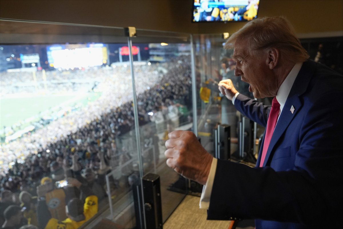 Donald Trump at a Steelers Game