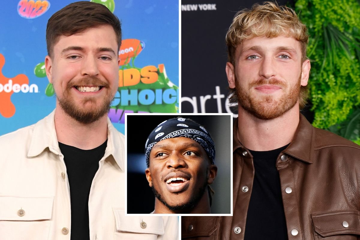 MrBeast, Logan Paul and KSI