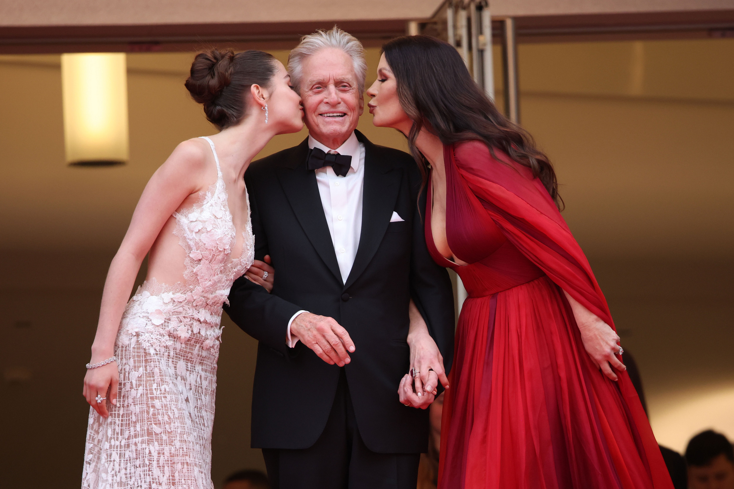 Michael Douglas Beams While Visiting Daughter at Ivy League School