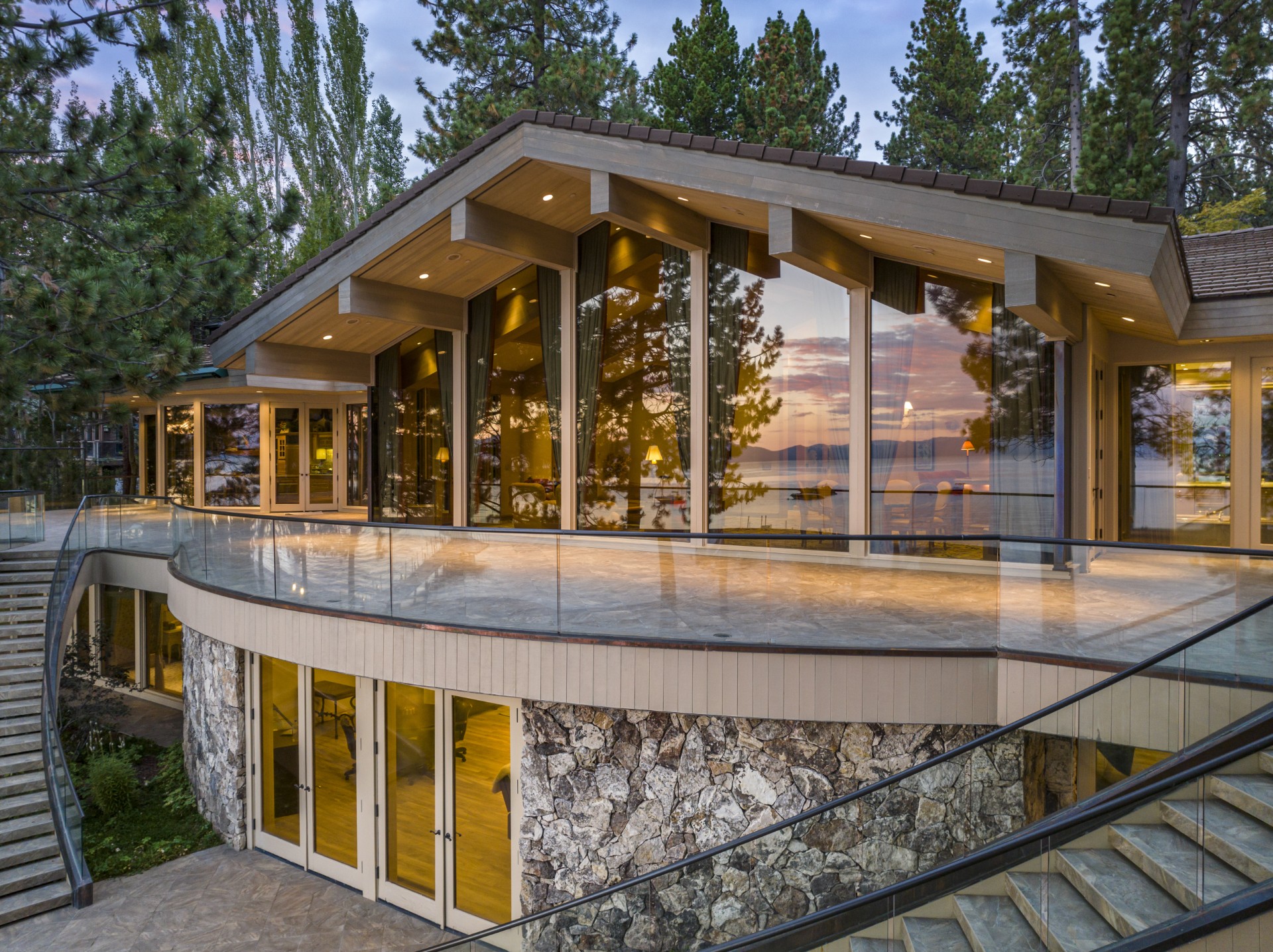 Inside Lake Tahoe Home, Setting New Record for Most Expensive Sold at $62M