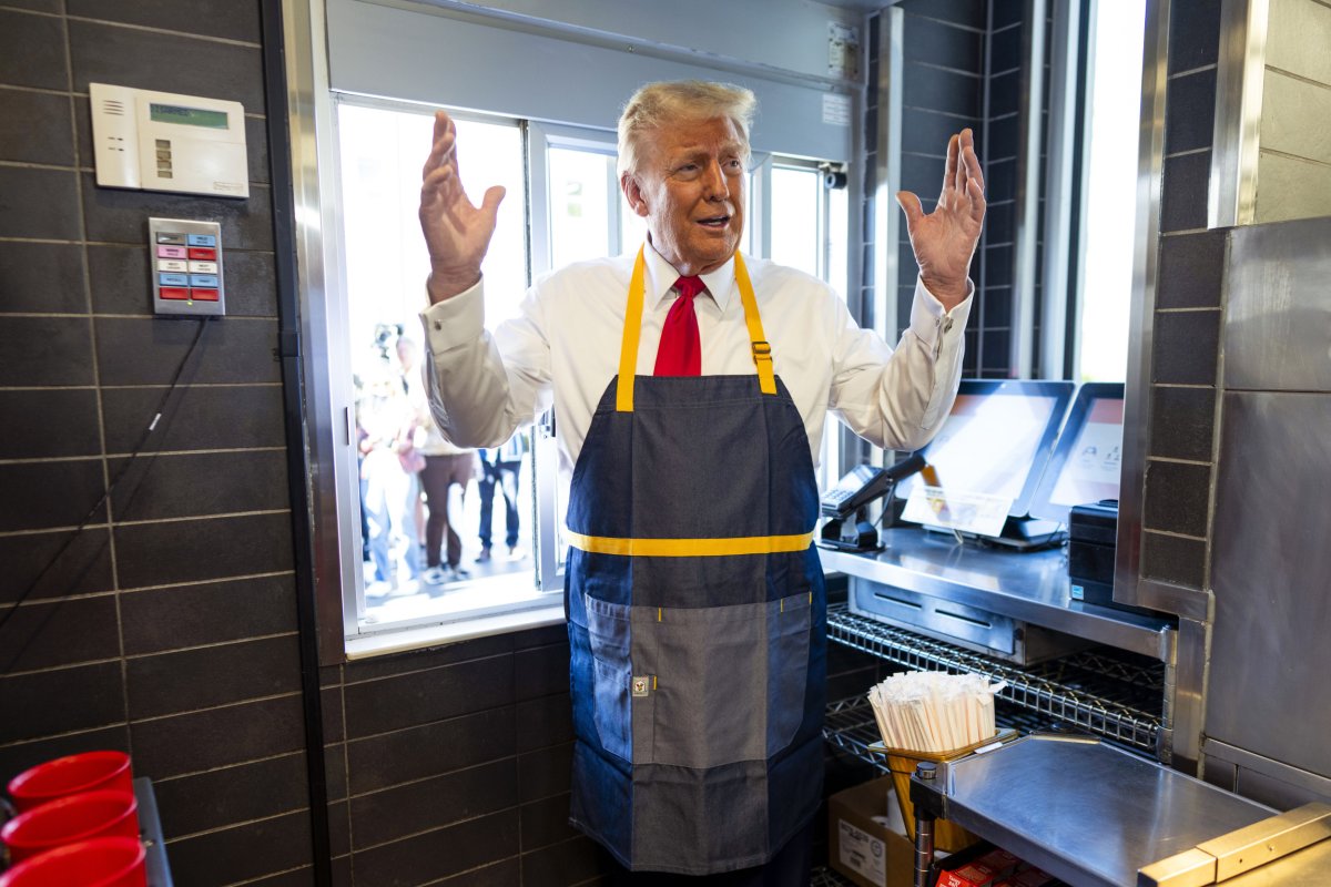 donald trump at mcdonald's