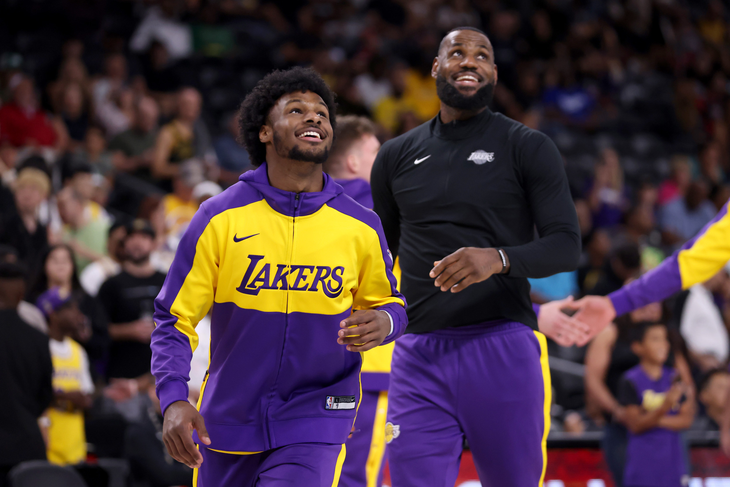 LeBron James Playfully Teases Bronny in Unmissable Video Before Lakers Season Opener