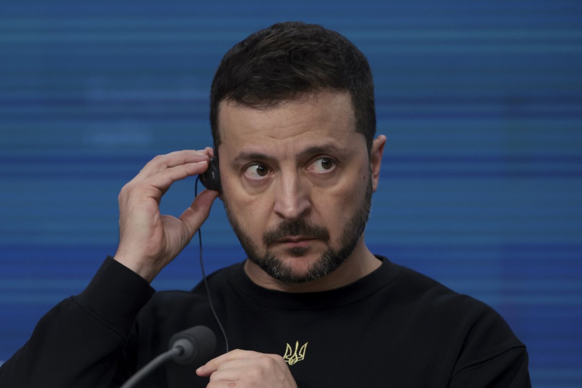 Ukrainian president Volodymyr Zelensky