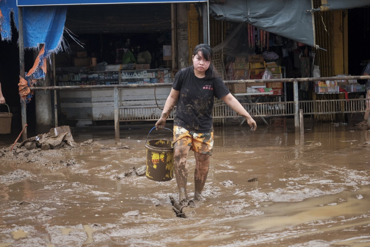 Flood rescue operation in the Philippines