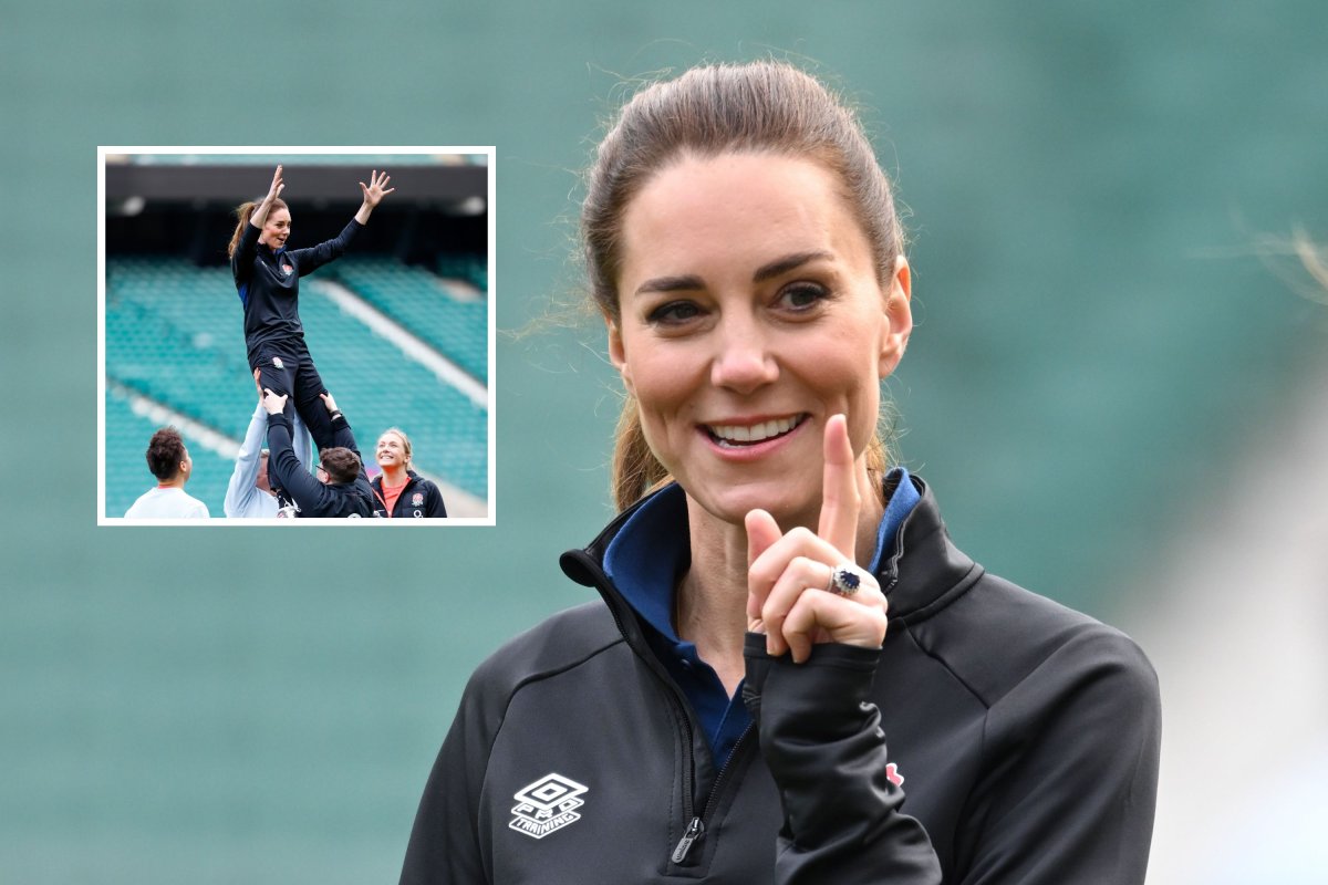 Princess Kate Plays Rugby