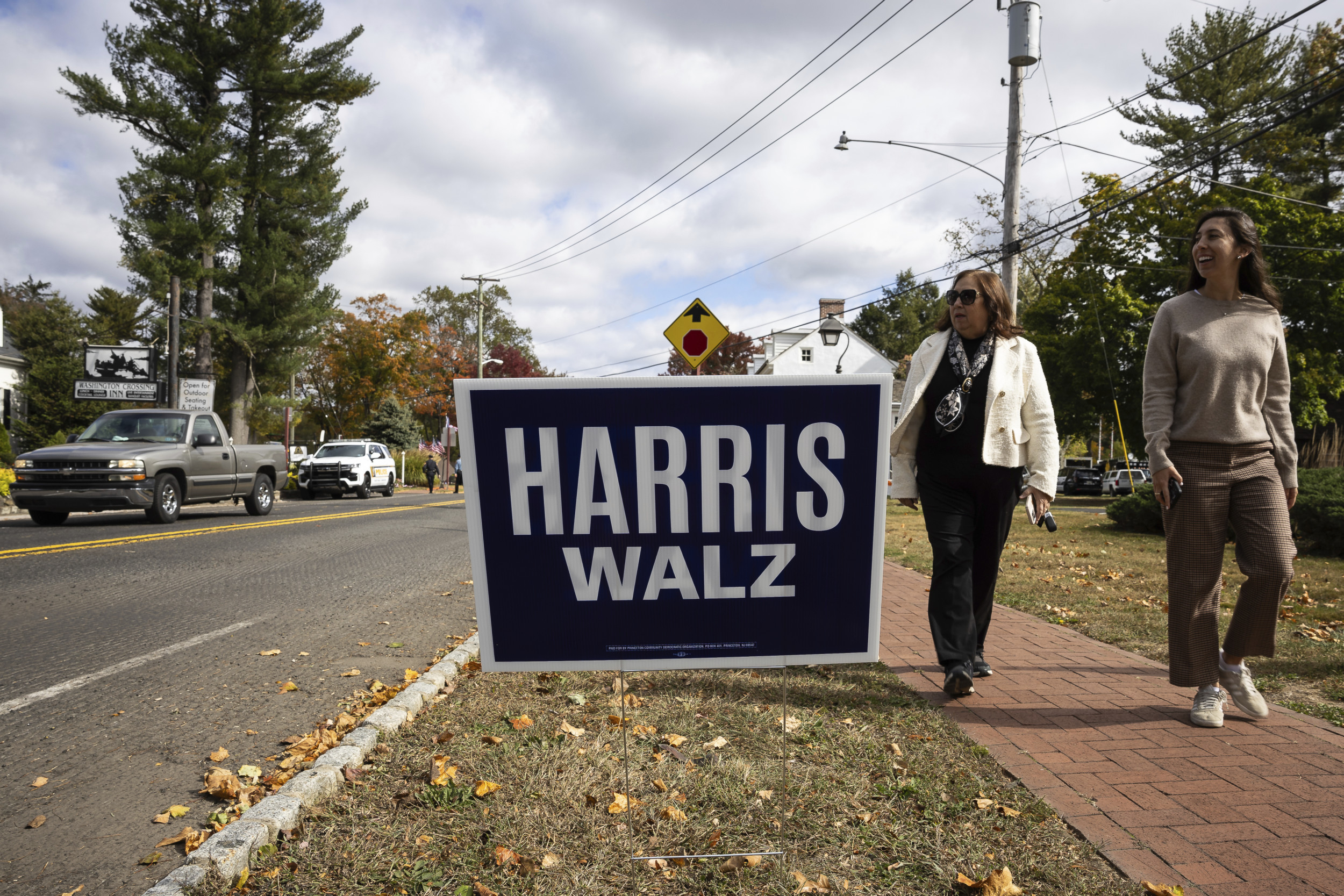 Massachusetts Police Investigate After Harris-Walz Yard Signs Set on Fire