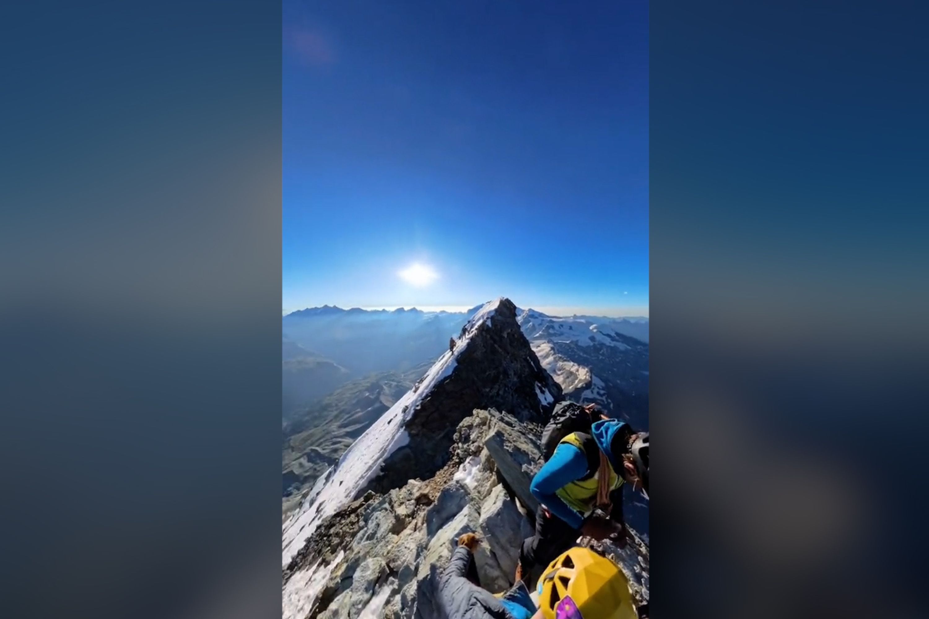 Shock as Climbers Balance on Matterhorn Ridge: Aerial View Stuns Internet